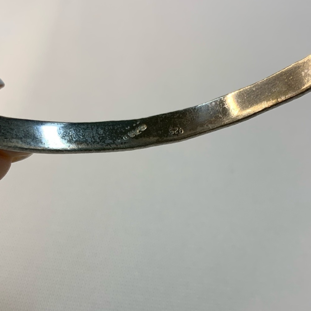 #036 Vintage Mexican 925 Sterling Silver bangle - Picture 6 of 7
